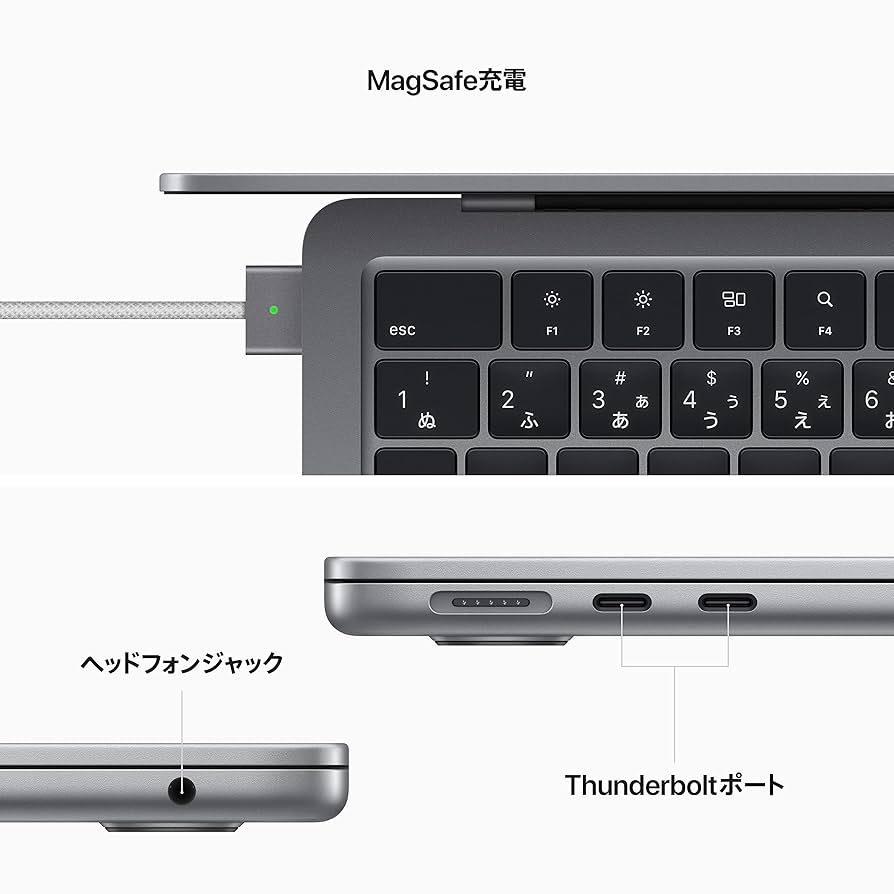 Amazon.co.jp: 2022 13インチMacBook Air: 8コアCPUと10コアGPU